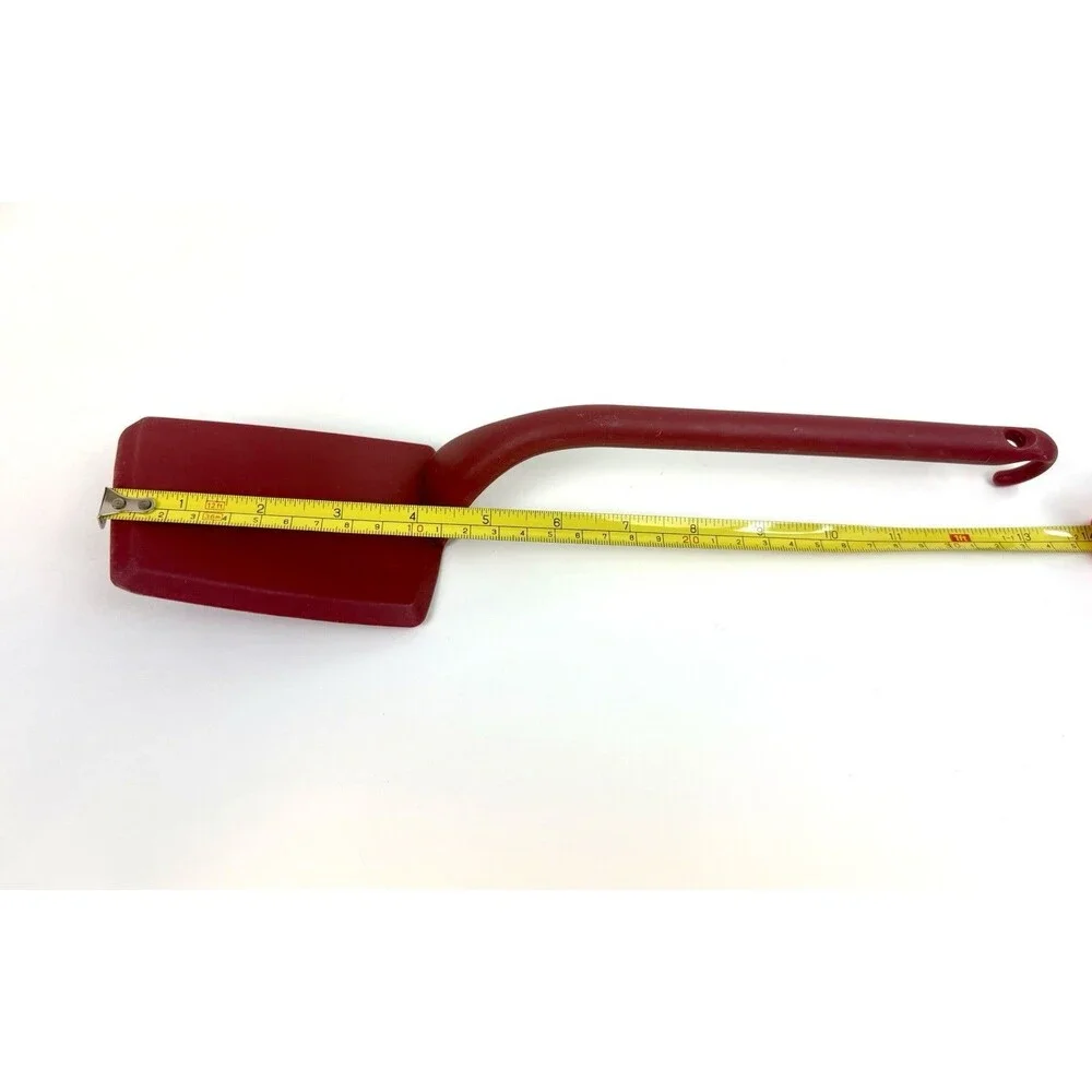 Bialetti Maroon 12” Spatula Heat Resistant Kitchen Turner with Hanging Hook